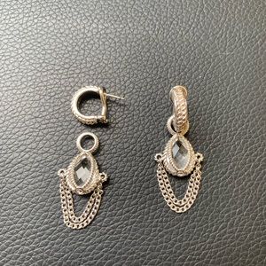 Authentic Atelier by Anthony Nak SS Earrings with Natural Clear Quartz